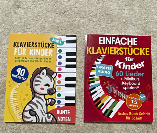 Notenbuch klavier keyboard - 2x,